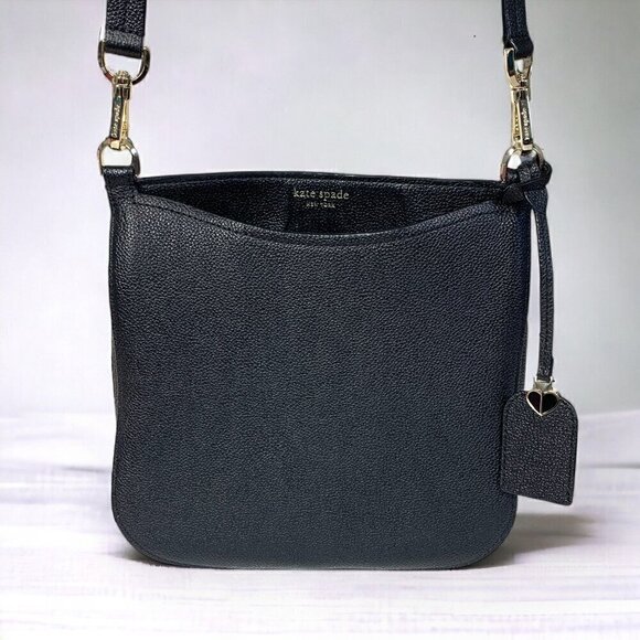 Kate Spade New York Margaux Large Crossbody Bag Black Leather PXRUA225 NWOT - Picture 9 of 9